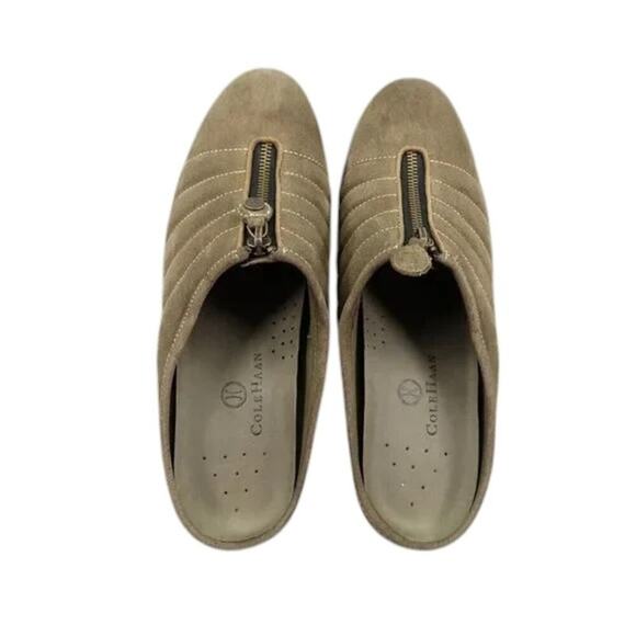 Cole Haan Shoes Women 8 Mule Slip On Comfort Leather Zip Waterproof Fashion Clog - Picture 6 of 14
